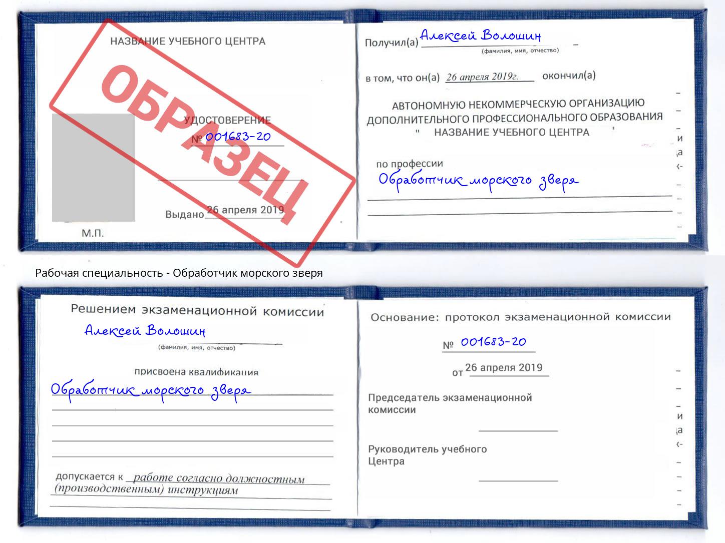Обработчик морского зверя Вичуга